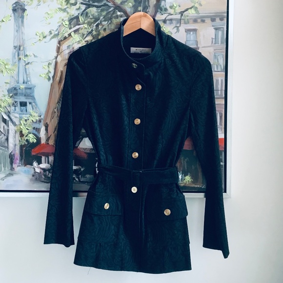 Brian Bailey Military Style Belted Jacket - Picture 1 of 5